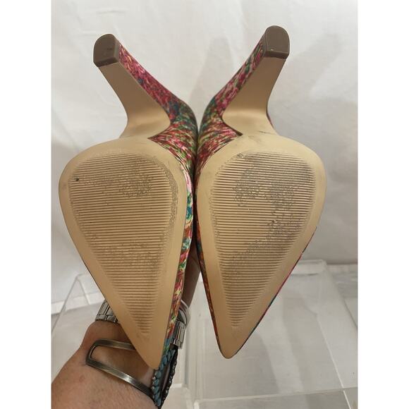 Anne Klein Does Sex In The City Floral Pumps Sz 6 Worn Once Excellent Condition - Picture 7 of 12